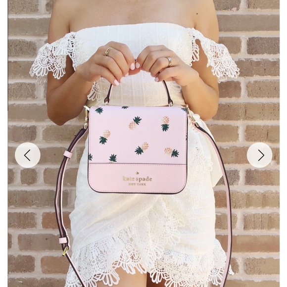Kate Spade Light Pink Pineapple Crossbody Bag - Picture 1 of 14